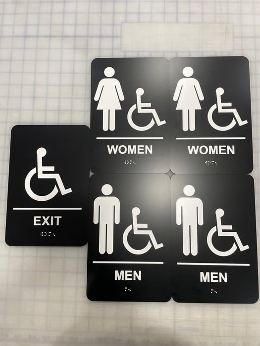 Basic ADA Signs - 3-D Printed