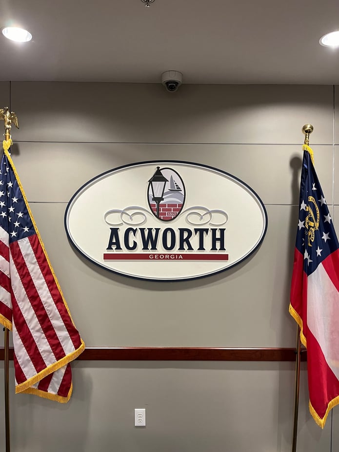 City of Acworth Routed Seal Sign