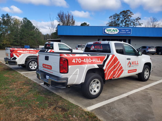 Hill Brothers Flooring Fleet Graphics