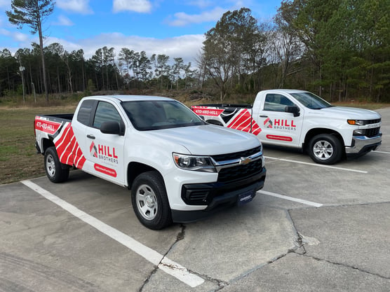 Hill Flooring Fleet Graphics